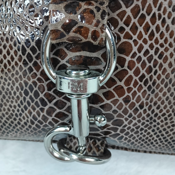 Rebecca Minkoff Brown Snake Print Crossbody Bag - Picture 5 of 14
